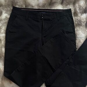 Tommy Hilfiger Women's Black Straight Leg Pants